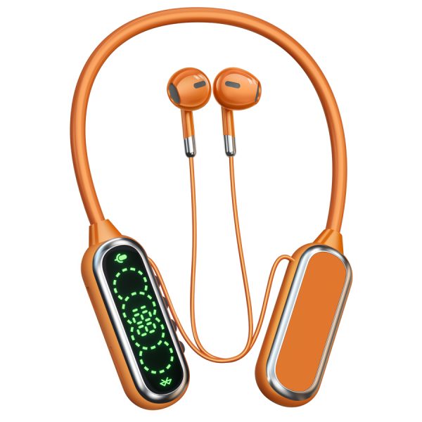HiFi Surround Sound Dual-Driver Neckband Bluetooth Earphones with HD Karaoke Mic, Smart Digital Display, 50-Hour Playtime, Bluetooth 5.4, IPX5 Waterproof, TF Card Slot & Type-C Fast Charging, 4-Button Control - Image 3