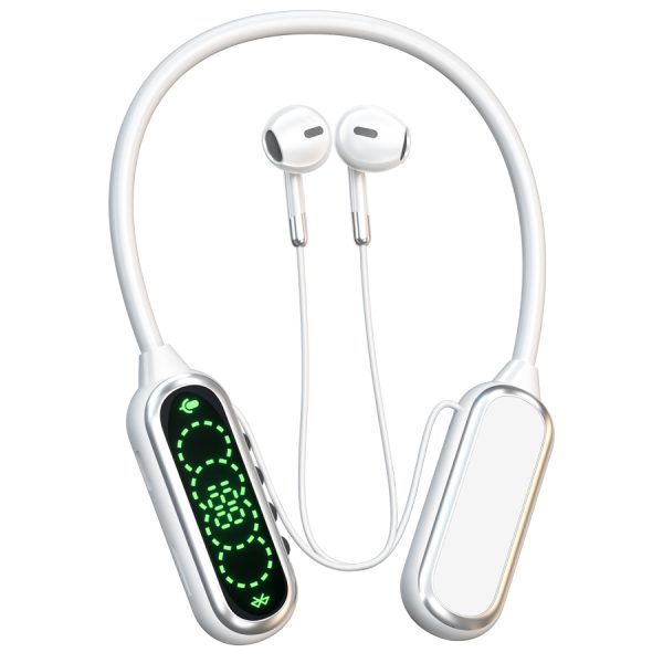 HiFi Surround Sound Dual-Driver Neckband Bluetooth Earphones with HD Karaoke Mic, Smart Digital Display, 50-Hour Playtime, Bluetooth 5.4, IPX5 Waterproof, TF Card Slot & Type-C Fast Charging, 4-Button Control - Image 5