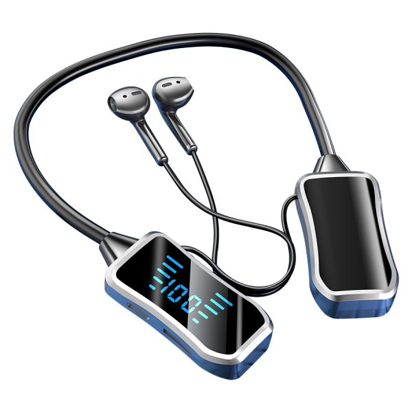 Neckband Bluetooth Earbuds - Live Streaming & Karaoke Monitor with Bass Boost, Game Sound Localization, 360° ACS Panoramic Sound, Digital Battery Display, Expandable Memory Card, Secure Fit for Sports - Image 3