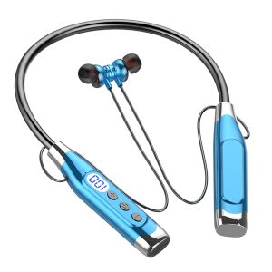 Neck-Hanging In-Ear Bluetooth 5.4 Sports Headphones-1280hour Ultra-Long Standby, 360°ACS Panoramic Sound, Karaoke Ear-Return, Sweat - and-Water Resistant, Memory Card Support, LED Battery Display, Compatible with All Mobile Phones