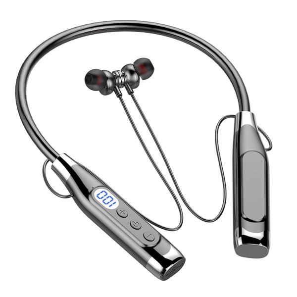 Neck-Hanging In-Ear Bluetooth 5.4 Sports Headphones-1280hour Ultra-Long Standby, 360°ACS Panoramic Sound, Karaoke Ear-Return, Sweat - and-Water Resistant, Memory Card Support, LED Battery Display, Compatible with All Mobile Phones - Image 3