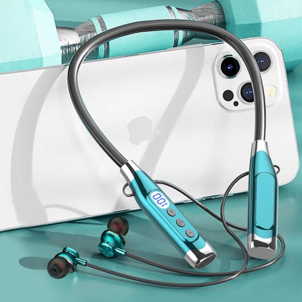 Neck-Hanging In-Ear Bluetooth 5.4 Sports Headphones-1280hour Ultra-Long Standby, 360°ACS Panoramic Sound, Karaoke Ear-Return, Sweat - and-Water Resistant, Memory Card Support, LED Battery Display, Compatible with All Mobile Phones - Image 4