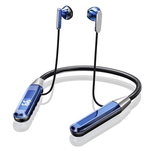 5.3 Wireless Bluetooth Neckband Headphones - Dubbed Heavy Bass Stereo Surround Hlsten Sound, Karaoke Ear Monitor, Crystal Digital Display, 50-Hour Battery Life, Lag-free Gaming, HD Call Noise Cancellation - Image 2