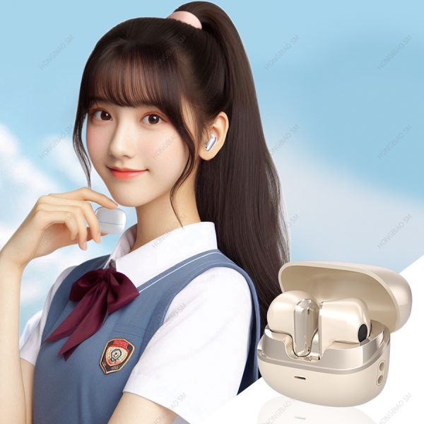In-Ear Mini Bluetooth Headphones - Hi-Res High-Resolution Sound Quality, 360° Immersive Surround Sound, Bluetooth 5.5, Lightweight Design, Long Battery Life, Dual Use for Gaming and Music - Image 4
