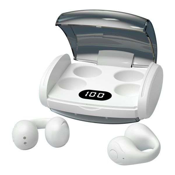 Clip-On Bluetooth Earphones 5.3 - Cinema-Grade HIFI Sound, Smart Noise Cancellation, Long Battery Life, IP54 Waterproof, Apple/Android Compatible, Low Latency Gaming, Pain-Free Comfort Fit, Secure for Sports - Image 4