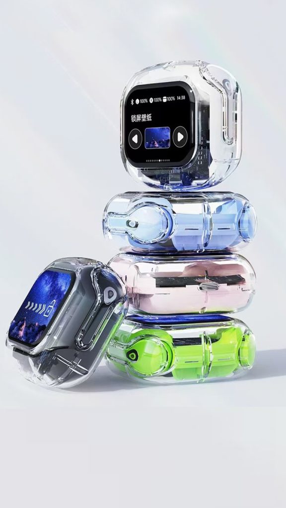AirMAX Transparent LED Display TWS Earbuds | Multi-Function ANC Gaming Earbuds with Ambient Light | 12H Playback for PC/Mobile | Cross-Border OEM Customizable