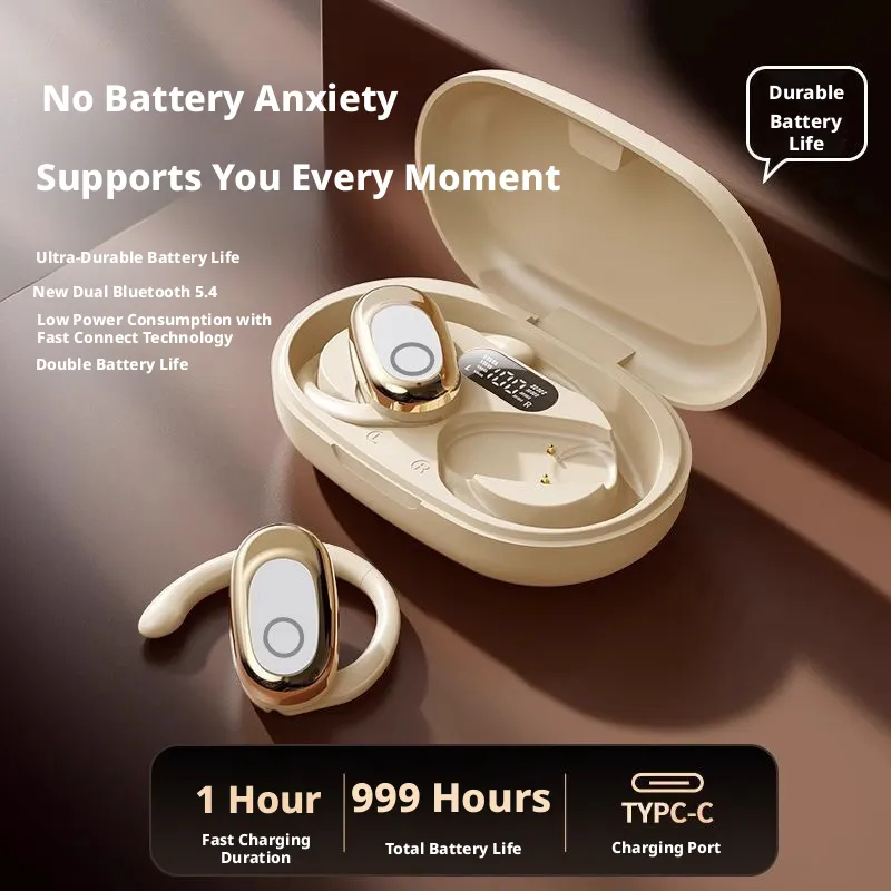 735y Open-Ear Bluetooth Headphones: 6g Ultra-Light Comfort, 999H Playback, HiFi Sound, ENC Cancelling & IP54 Waterproof - Image 7