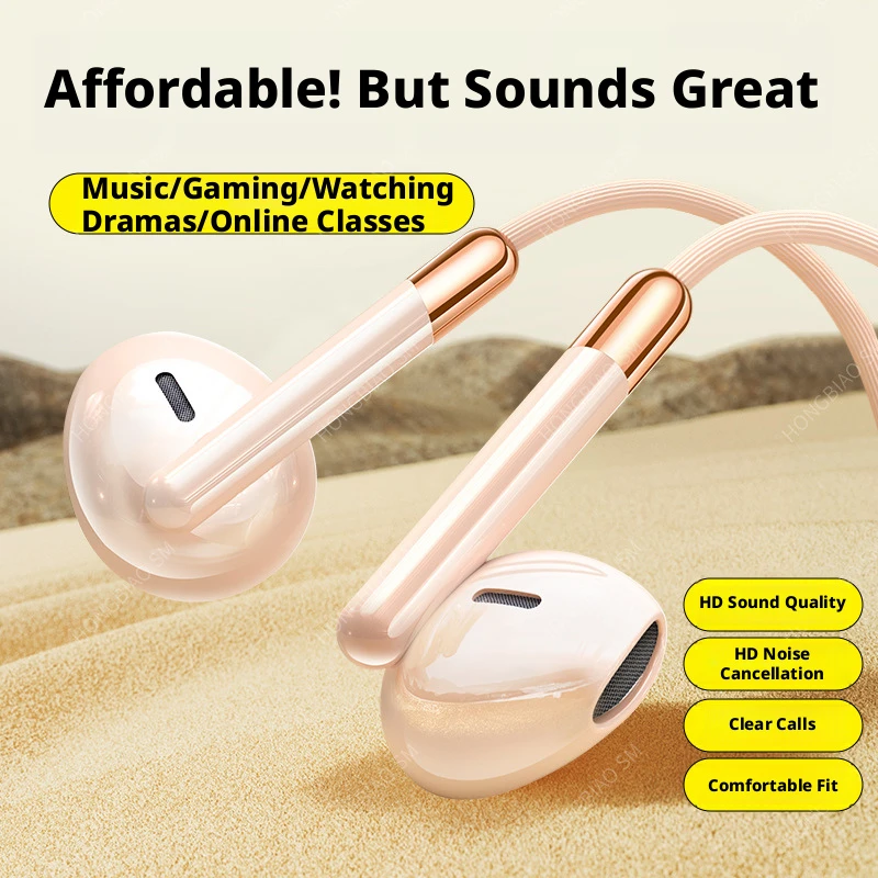 HONGBIAO SM G01 In-Ear Wired Earphones, 3.5 mm/Type-C Dual Interface, Hi-Fi Audio with Microphone, OEM/ODM Ready, Bulk Stock - Image 5