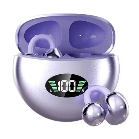 Q71 Over-Ear Clip Wireless Bluetooth Earbuds, Bluetooth 5.4, ENC Noise Cancellation, IPX4 Sweatproof, 8H Battery, Ergonomic Fit, OEM Factory Customizable