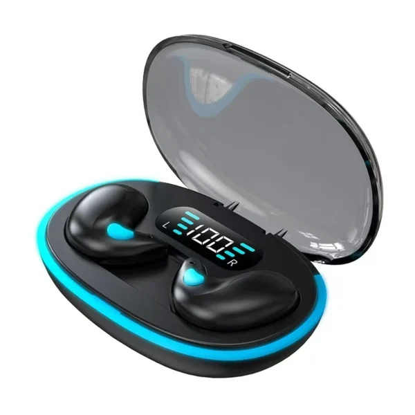 X55 Sleep Bluetooth Earbuds, Ultra-Thin Invisible Side-Sleeping TWS Earphones with Bluetooth 5.3, Long Battery Life and Digital Display Charging Case