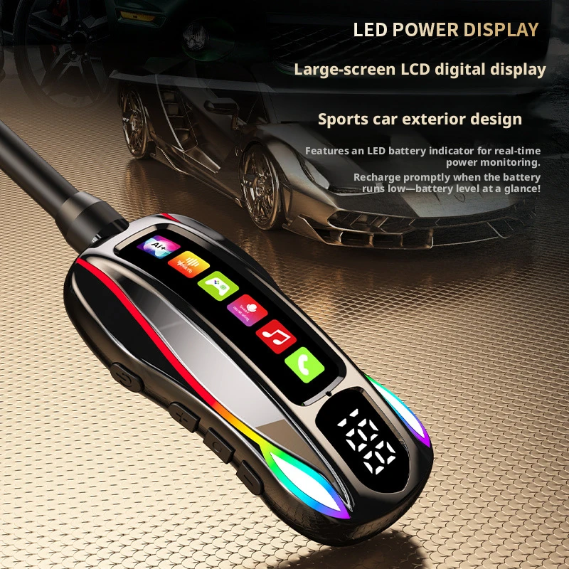 Neckband Bluetooth Headphones 911, Zhongke Lanxun Bluetooth 5.4, Low Latency for Gaming, KARAOKE Ear Return, Digital Display, Long Battery Life, Customizable - Image 3